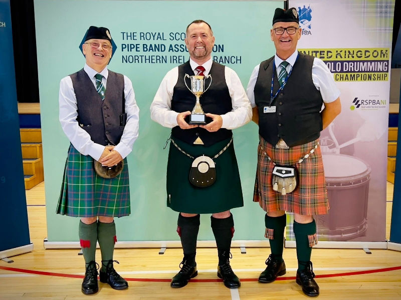 Stephen Creighton, winner of the UK Drumming Championship 2025