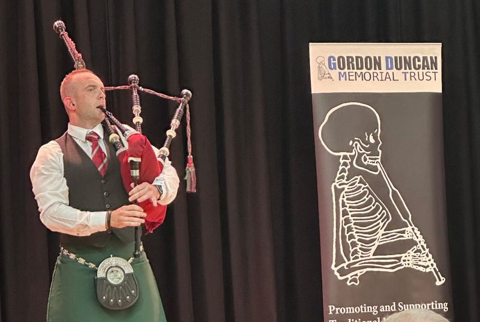 James Stone - winner of the 2025 Gordon Duncan Memorial Competition